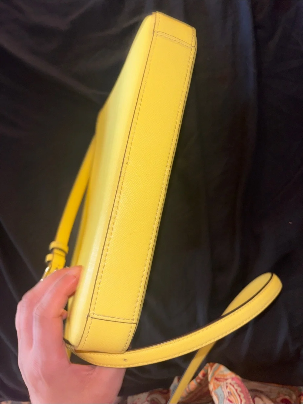 kate spade Bright Yellow Saffiano Crossbody Bag